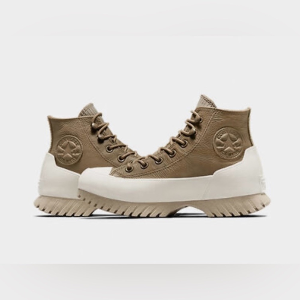 Converse Tan Leather High-Tops